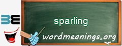 WordMeaning blackboard for sparling